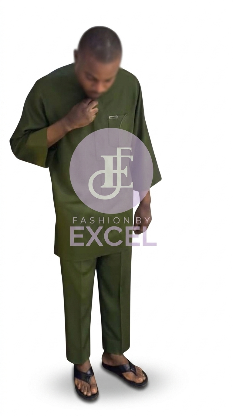 Male Wears Agbada Set